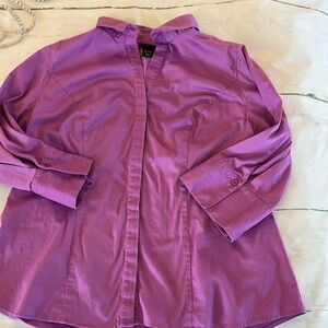 Lane Bryant Lilac button up shirt size 18